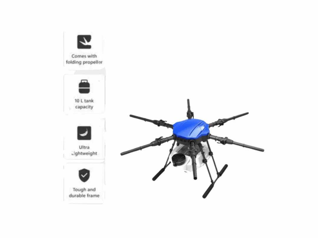 EFT E610P 10L 6 Axis Agriculture Drone Frame with Tank - Image 5