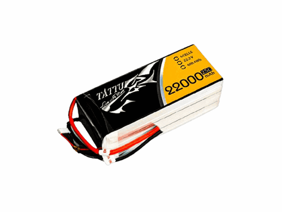 Original Tattu 22000mAh 25C 22.2V 6S1P XT90-S LiPo Battery pack