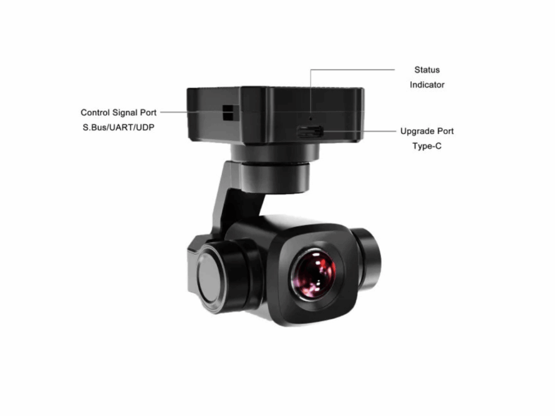 SIYI A8 mini 4K 8MP Ultra HD 6X Digital Zoom Gimbal Camera - Image 8