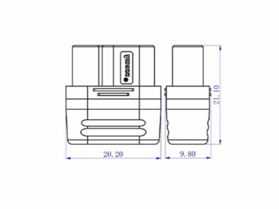 MR60 Female Connector – MR60-F.G.Y Amass Connector - Image 2